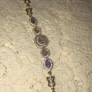 Vintage inspired crystal bracelet. 7 in with 3 in extender.